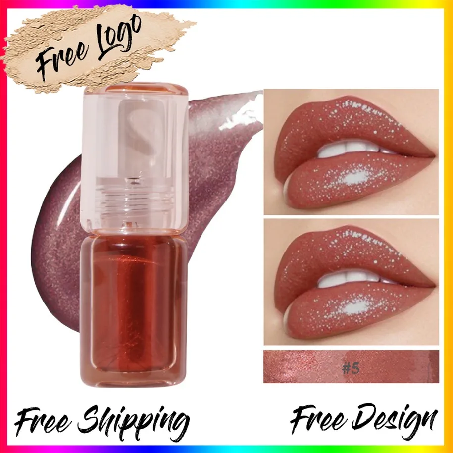 

Private Label Lipgloss Vegan Makeup Wholesale Custom Logo Shiny Lip Gloss Water Light Formula Plumping Effect