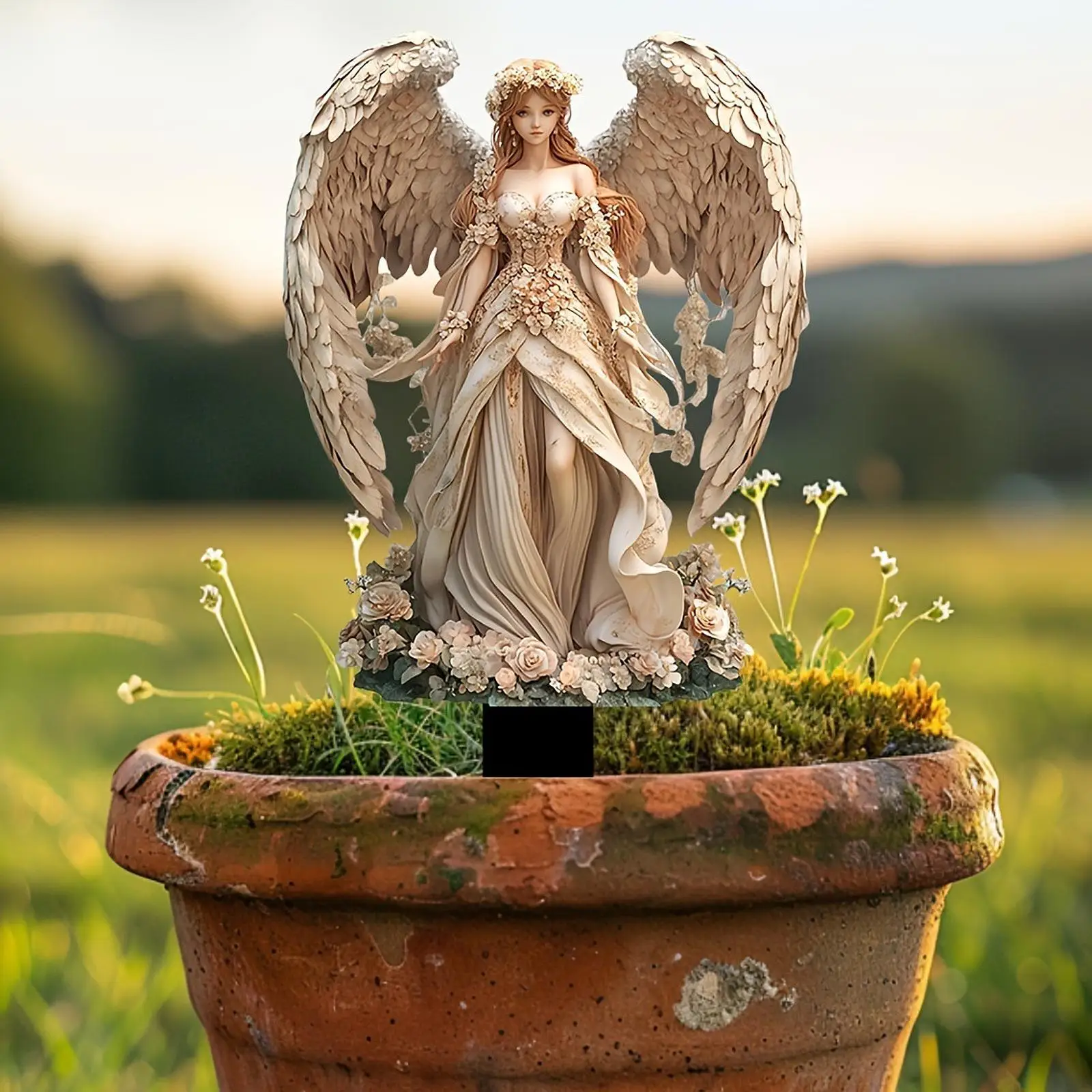 

Angel Yard Stake Garden Accessories Yard Decoration Flowerbed Decor Decorative Stake for Festival Outdoor Yard Walkway Patio