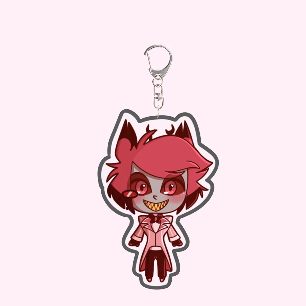 

Акриловый брелок для Hazbidecoration N Hotel Vox Vaggie Alastor Charlie Morningstar, аниме, мультяшный кулон, украшение, брелок для ключей