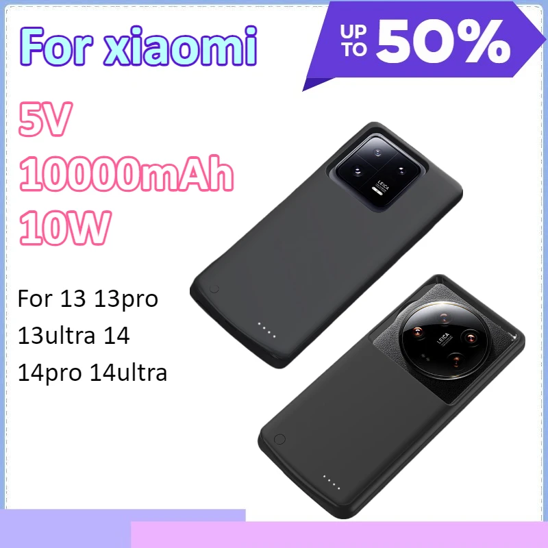

10000mAh For Xiaomi 13 13pro 13ultra 14 14pro 14ultra External Battery Cases Portable Charger Power Bank Cover Power Case