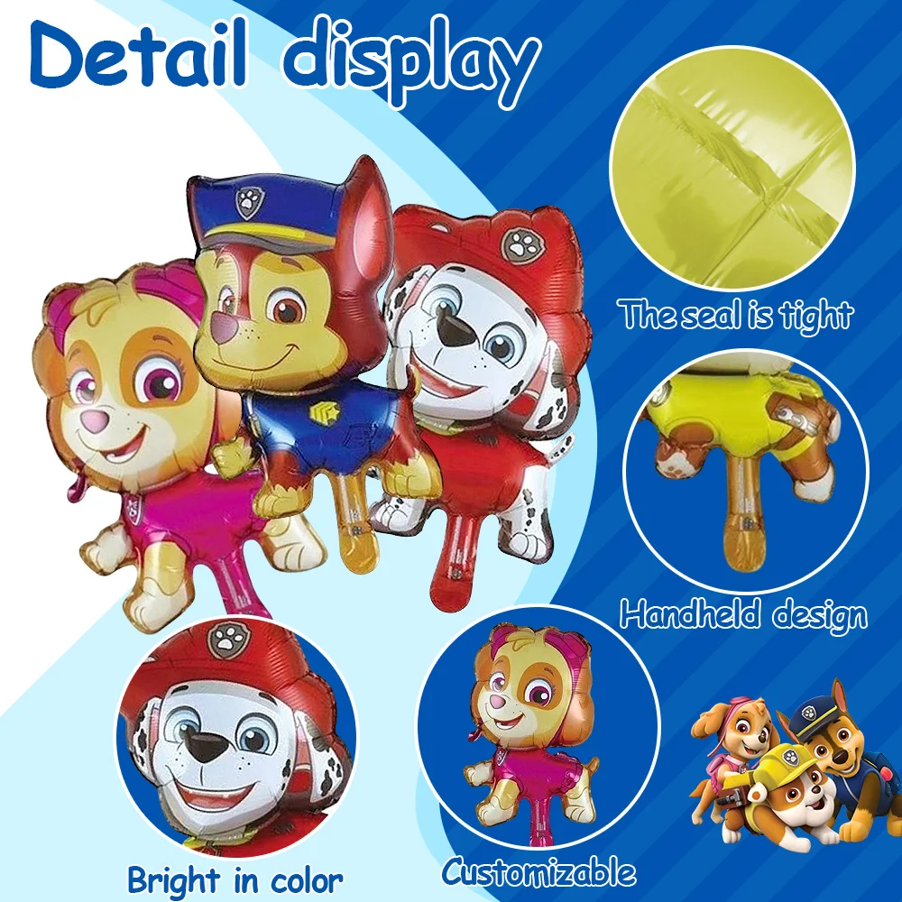 باو باترول موضوع الكرتون الكلب سلسلة بالون استحمام الطفل الأطفال حفلة عيد ميلاد خلفية ديكور الأنشطة الخارجية حفلة للأطفال #3