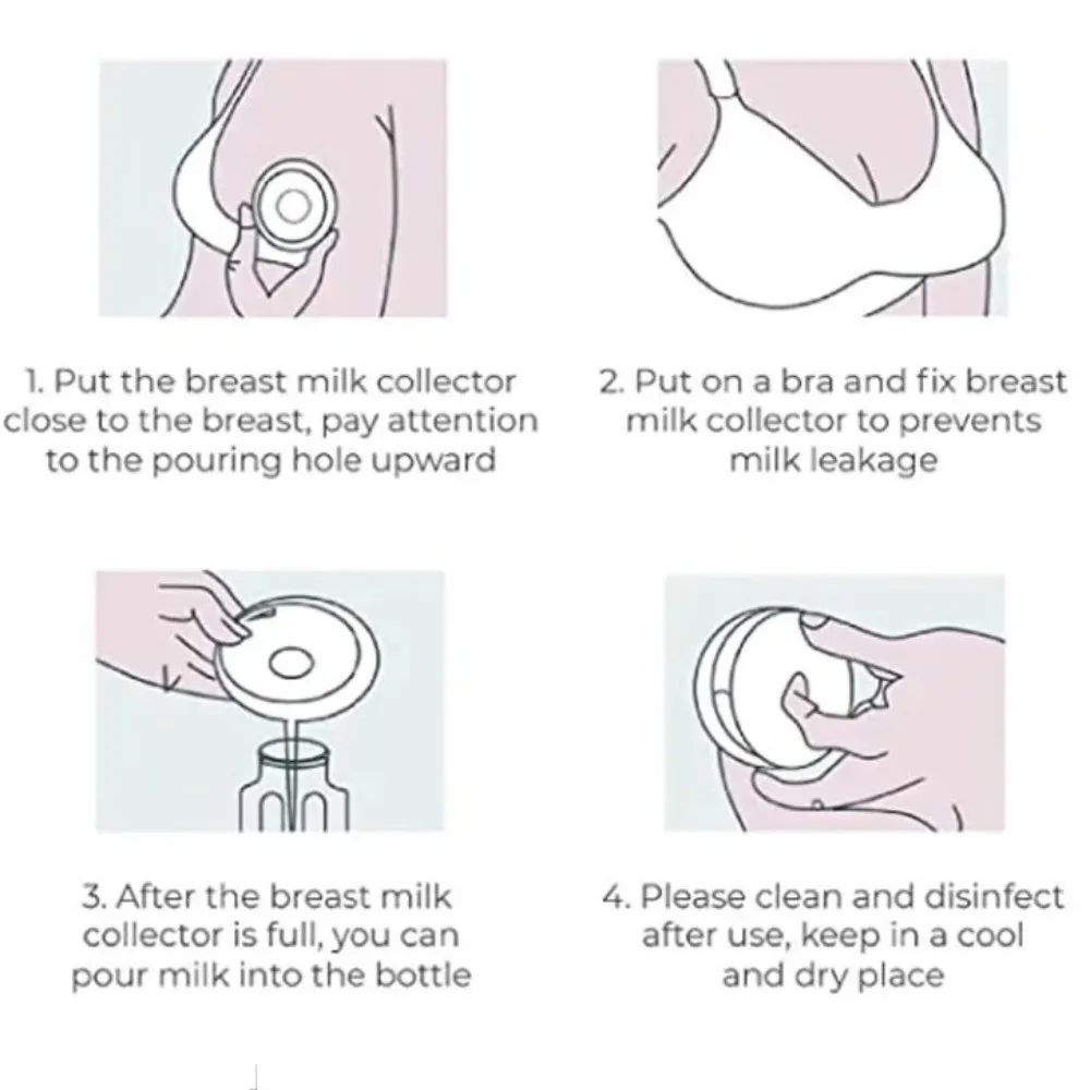 جهاز حليب الثدي من السيليكون الناعم القابل لإعادة الاستخدام، جهاز حلب يمكن ارتداؤه ومضاد للتسرب، واقيات الثدي القابلة لإعادة الاستخدام #5