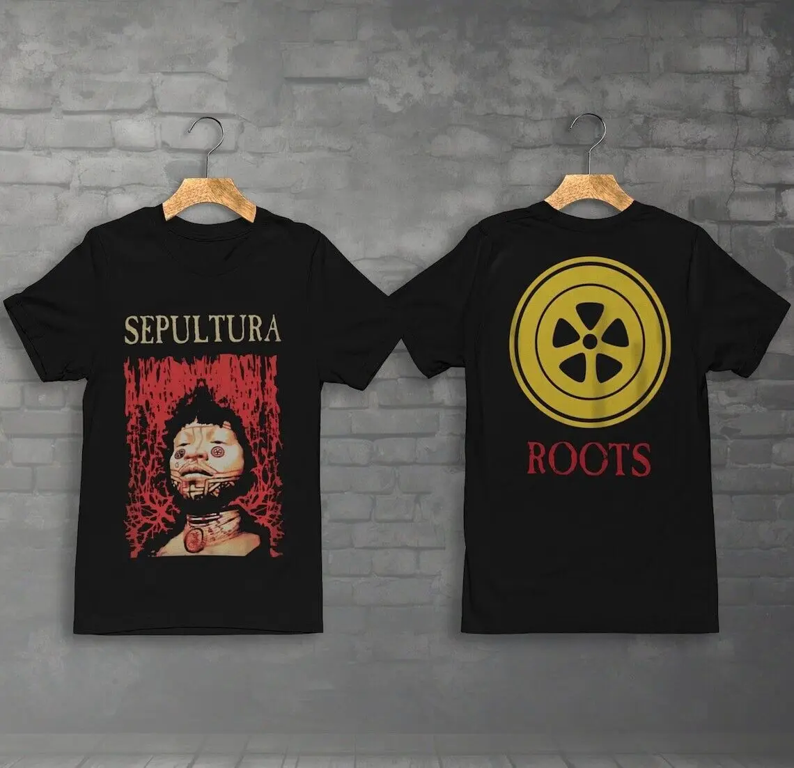 Vintage 1996 Sepultura Roots Retro Music T-Shirt Unisex Black Gift Fans