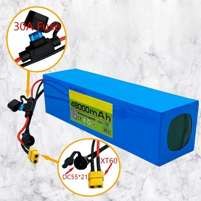 18650 48 V 48000 mAh Elektrofahrrad-Akku mit BMS
