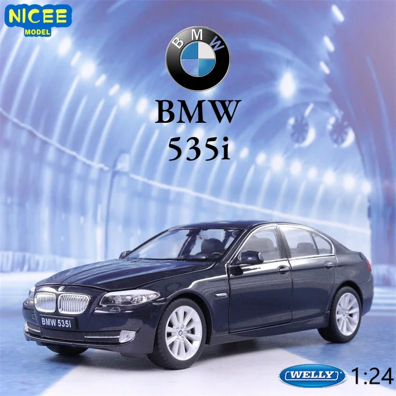 

WELLY 1:24 BMW 535i High Simulation Diecast Car Metal Alloy Model Car Children's toys collection gifts B56