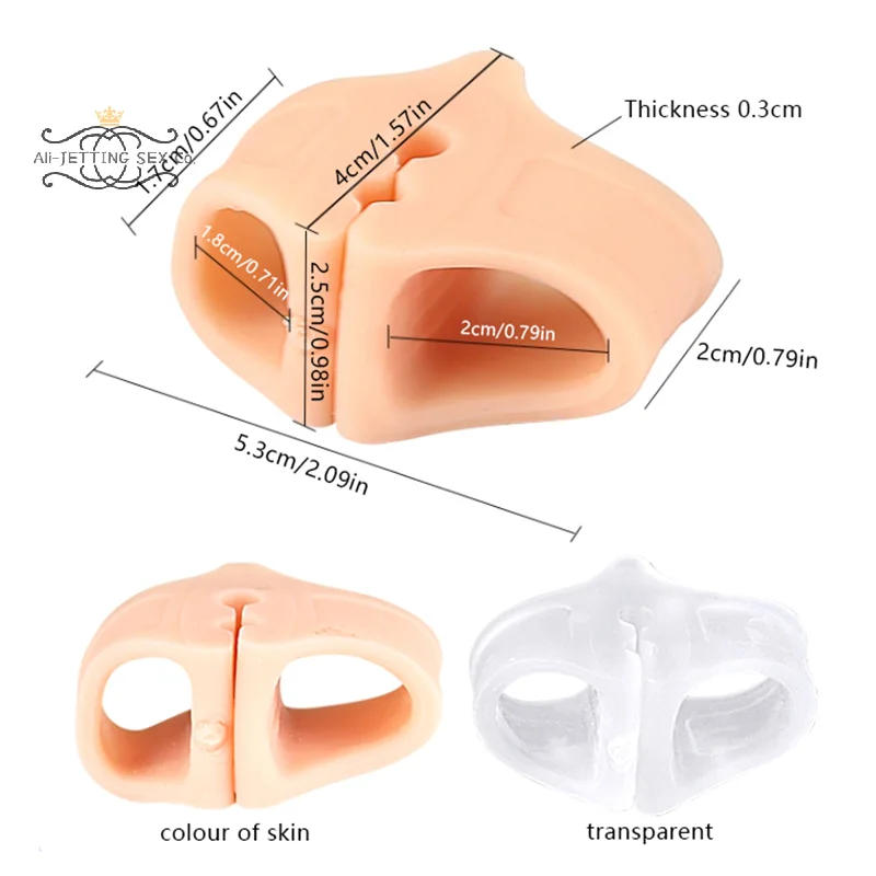 Toe Spreader SeparatorFoot Care Tool Silicone Bunion Hallux Valgus Corrector Thumb Finger Correction Straightener 1pc