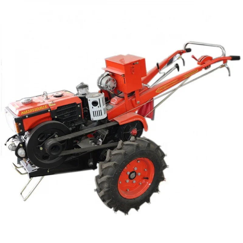 durable：China Agriculture Machine Motocultor Garden Farm 12HP 15HP 18HP Diesel Two Wheel Walk Behind Cultivator Rotary Mini Powe