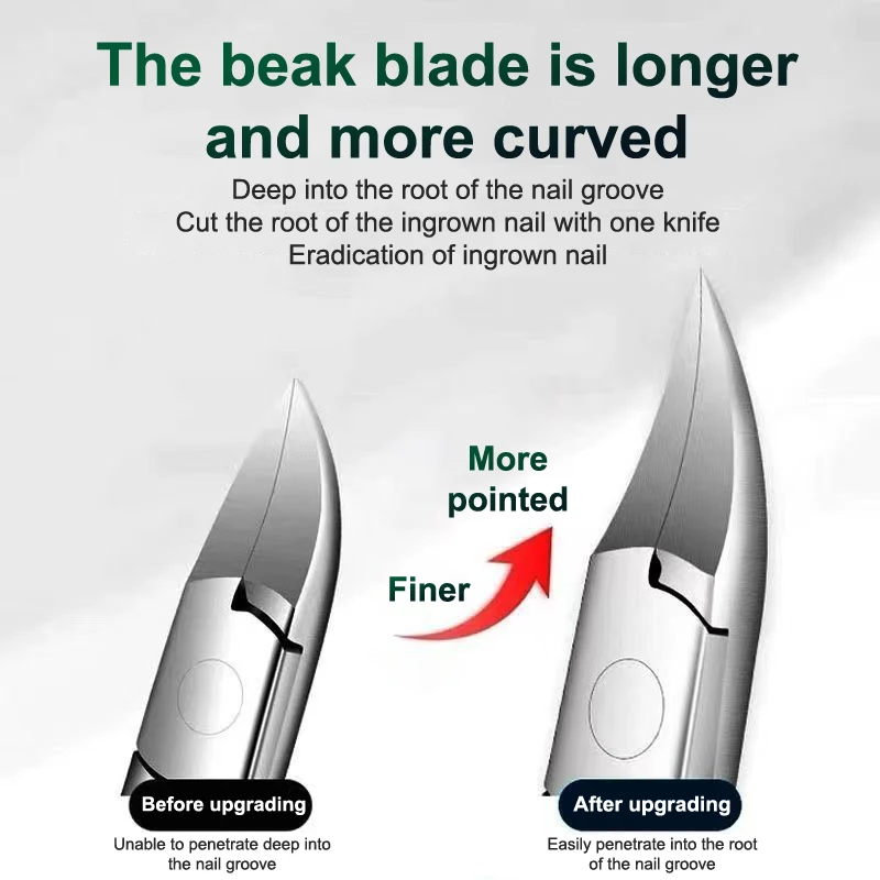 Coupe-ongles diagonale anti-éclaboussures, élimine les peaux mortes, épais, dur, spécial, pointu, pédicure