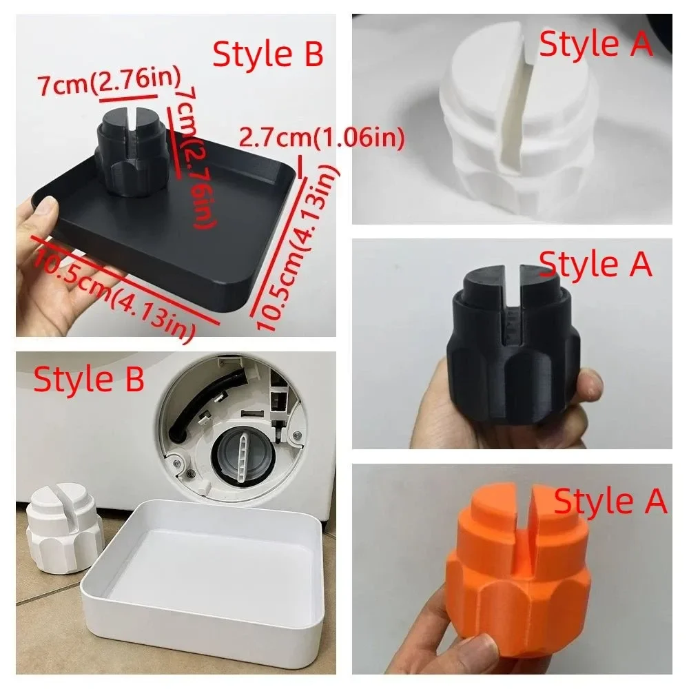 Plastic Washing Machine Drainage Tray Leak Proof Spill Collection Drain Water Catch Box Flow Guide Lid Opener