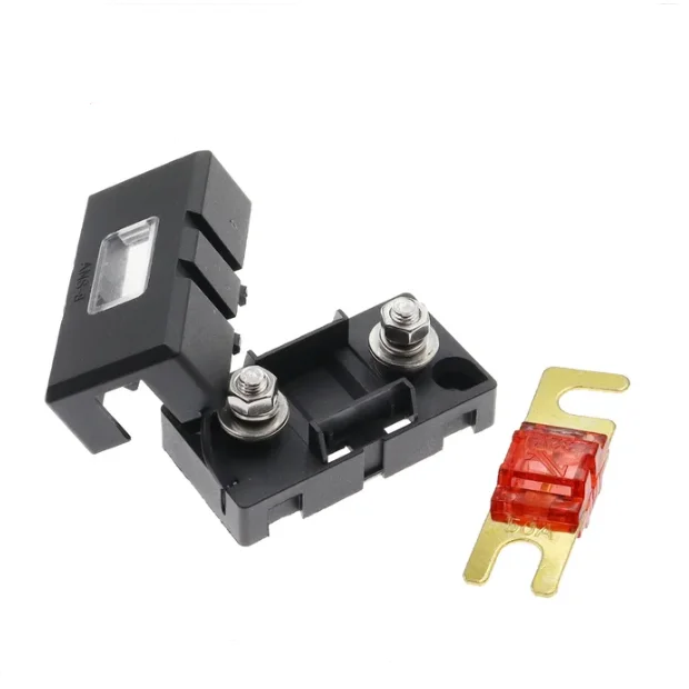 1-way Midi Audio Amplifier Fuse Block ANS-8 Safety Board Base Vehicle Fuse Holder Bolt Type 20A 50A 70A 80A 100A 150A 175A 200A