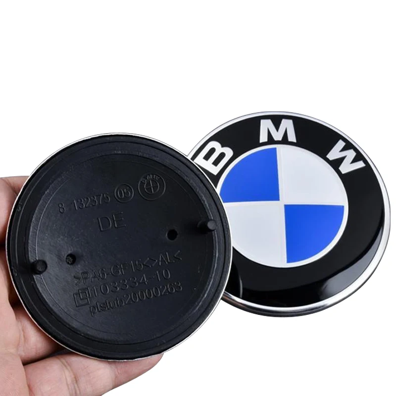 74mm 82mm Car Front Hood Emblem Logo Rear Trunk Badge for BMW E30 E38 E39 E46 E60 E61 E90  F10 F30 F32 X1 X3 X4 X5 X6 E70 E83 X5