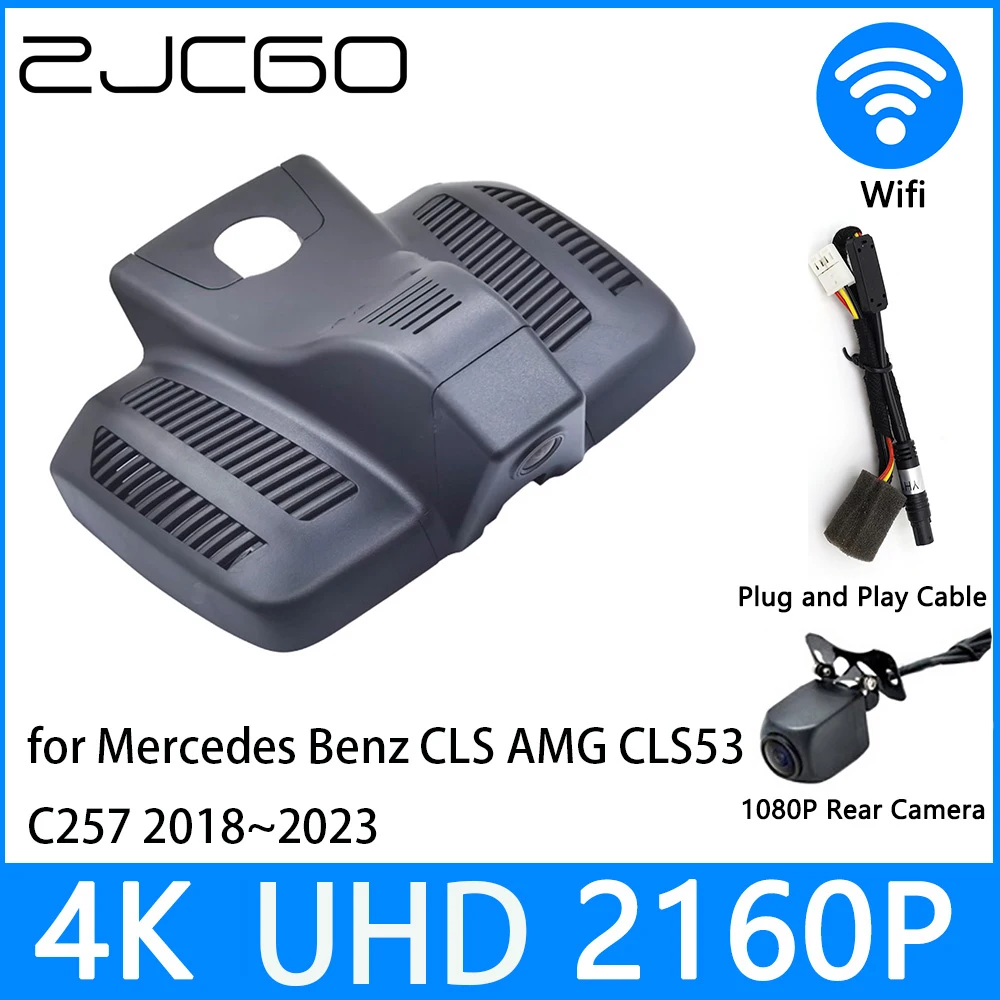 ZJCGO Dash Cam 4K UHD 2160P Car Video Recorder DVR Night Vision for Mercedes Benz CLS AMG CLS53 C257 2018~2023