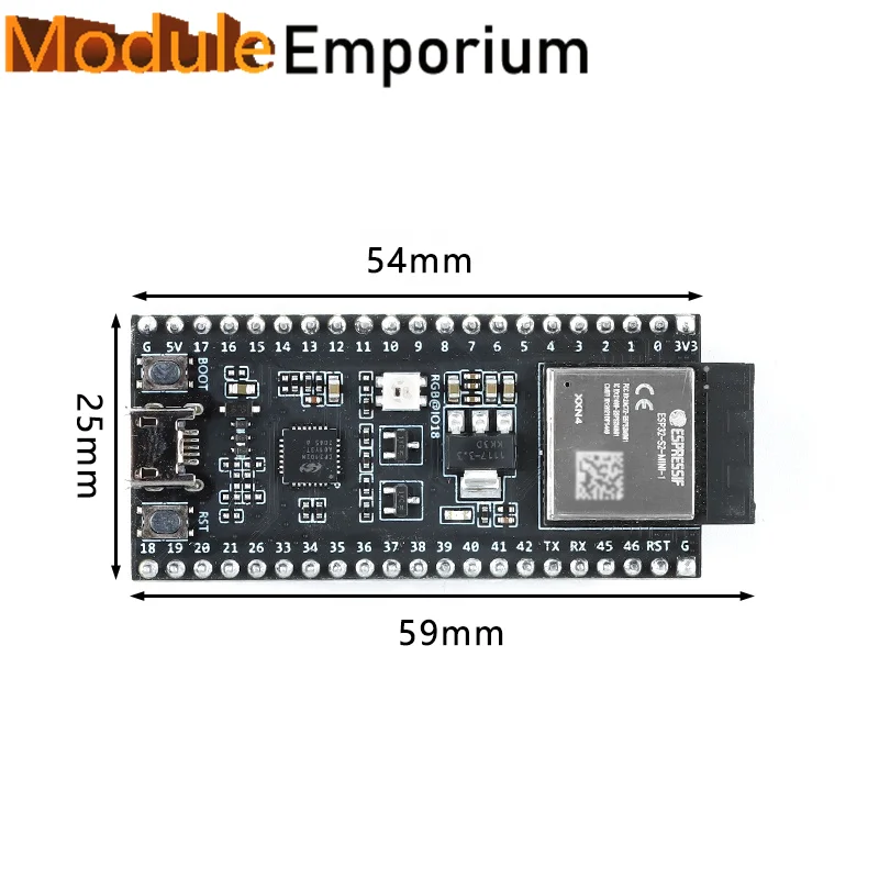 Original ESPRESSIF 4M Flash ESP32-S2-MINI-1 Module ESP32-S2-DevKitM-1 Development Board