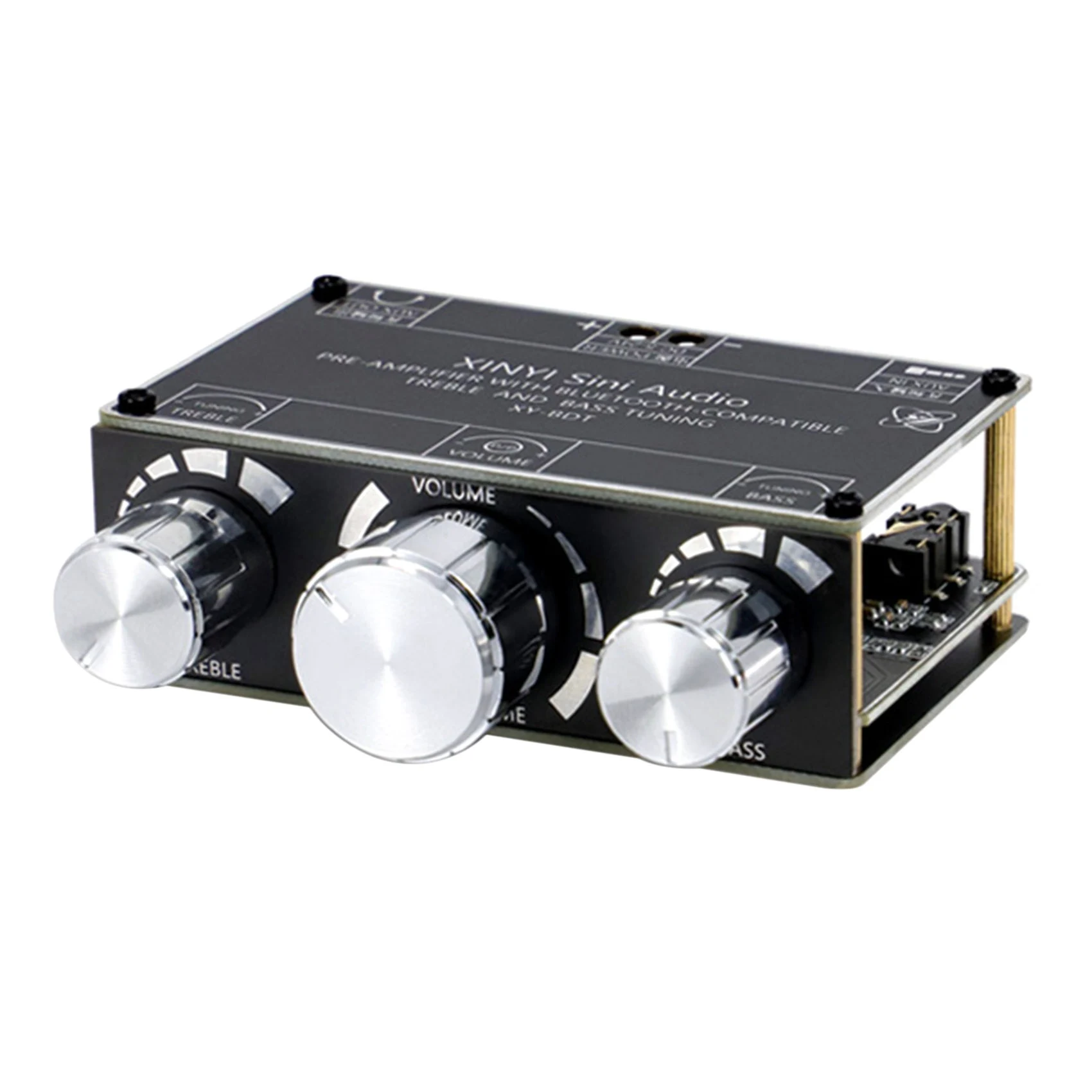 XY-BDT Bluetooth 5.0 Decoder Board Dual Channel Stereo High and Low Tone Pre-Module 360 Degree Stepless Tuning Board