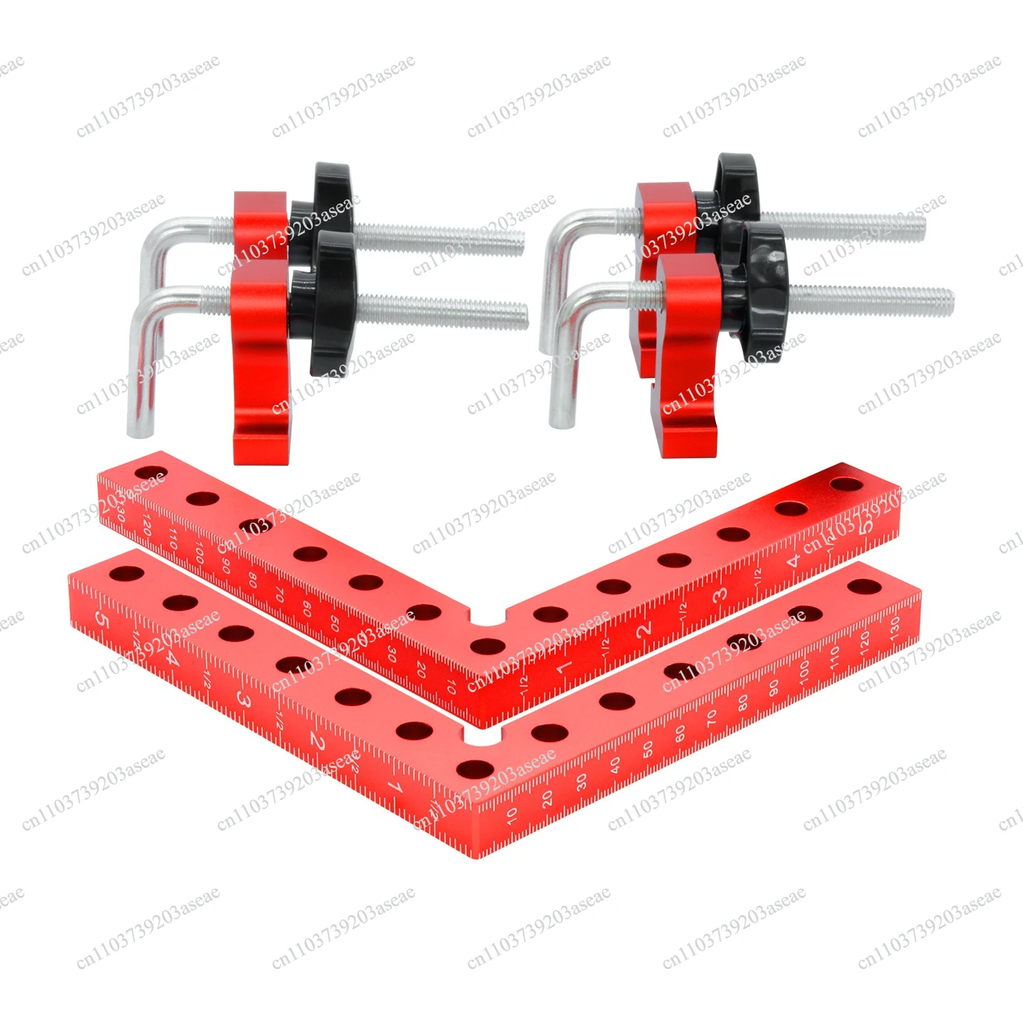 Woodworking right-angle fixture, puzzle fixing clip 90-degree right-angle positioning ruler, aluminum alloy height ruler,