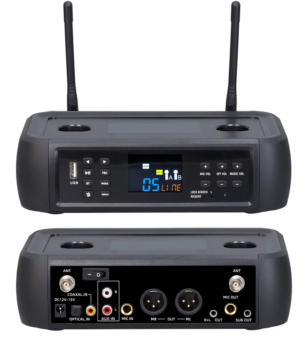

High Quality Professional DSP Wireless Microphone With Type C Connector For Studio Use Or Portable Use