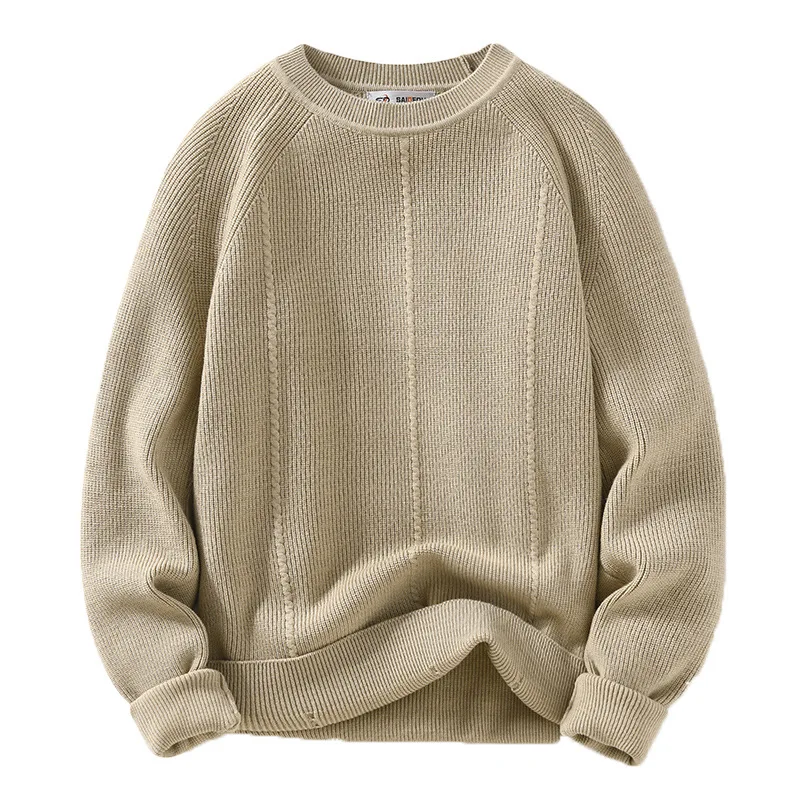 

Sweater 2023 Autumn/Winter Youth Student Solid Color Warm Round Neck Pullover