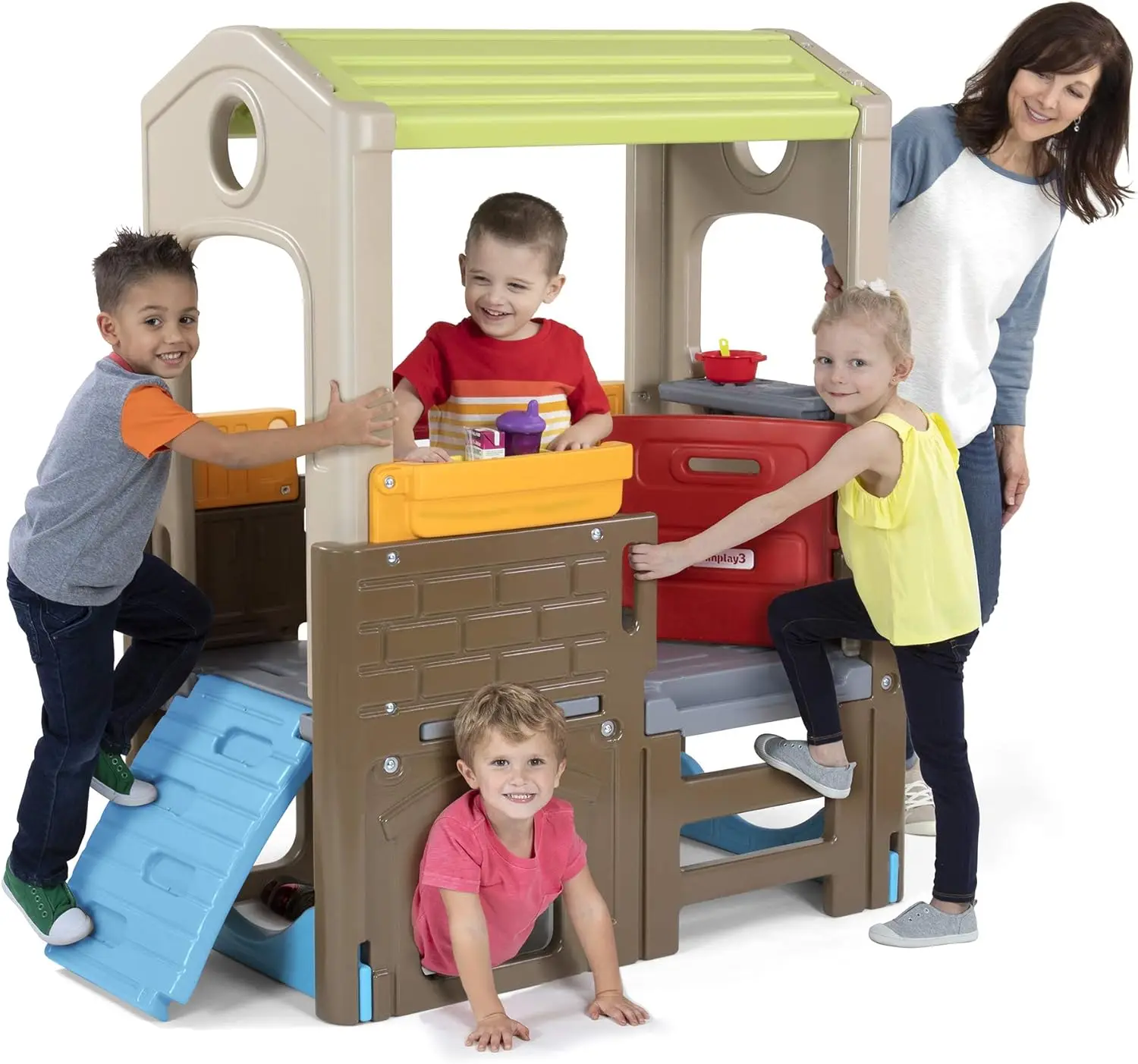 Young Explorers Discovery Playhouse - Indoor or Outdoor Clubhouse and Activity Playset for Toddlers and Kids