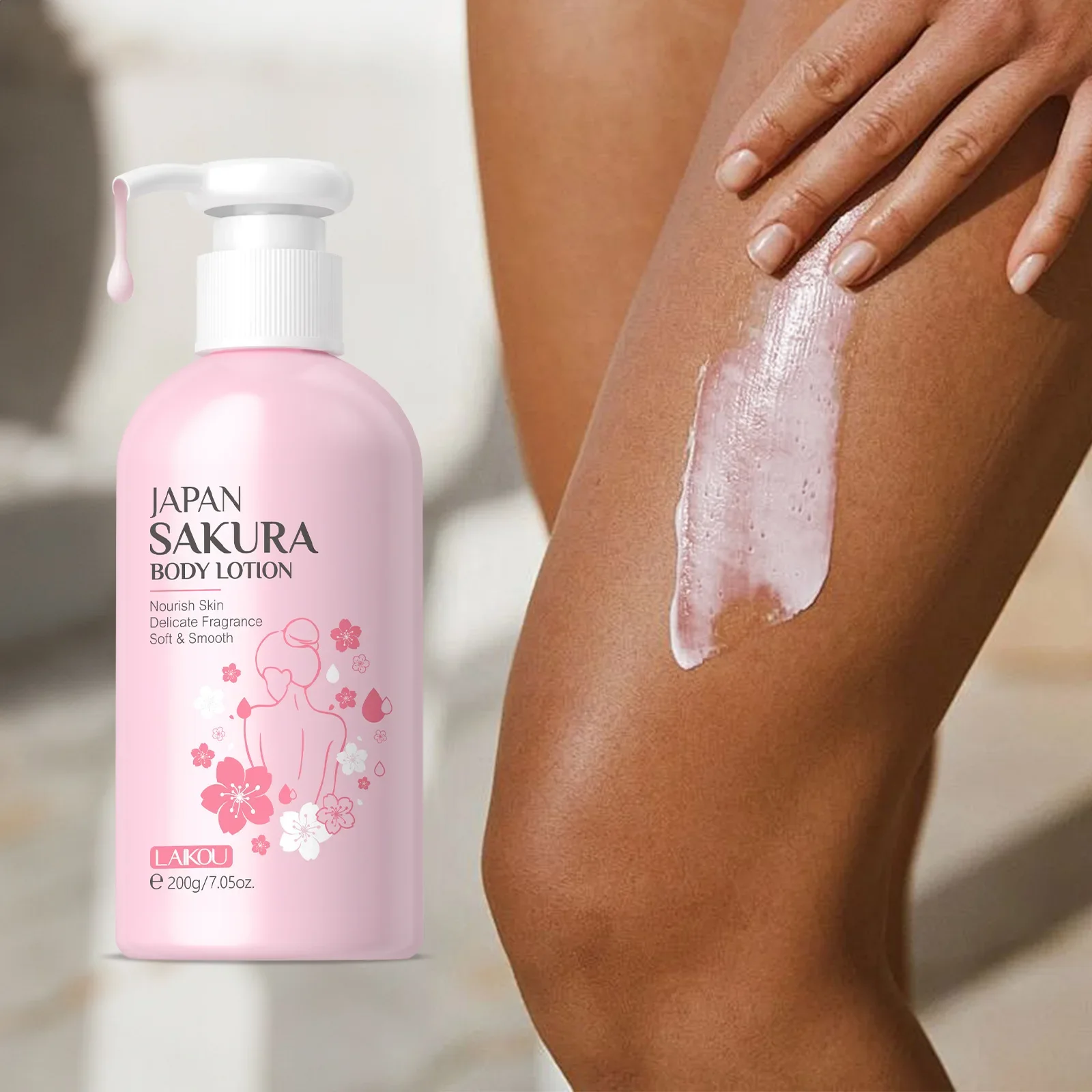 

200gLAIKOU Sakura Body Lotion Moisturizing Fragrant Hydrating Moisturizing Improving Dry Moisturizer Skincare