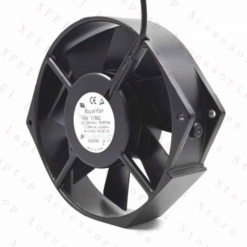 F for ROYAL FAN T-796C 220/240V 27/24W 15038 15CM All Metal Cabinet Fan