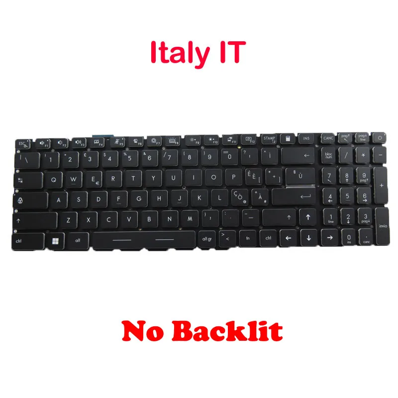 No Backlit Replacement Keyboard For MSI Stealth 17M A12U A12UE Alpha 17 C7V C7VF C7VG French Belgium German Russian Canada New