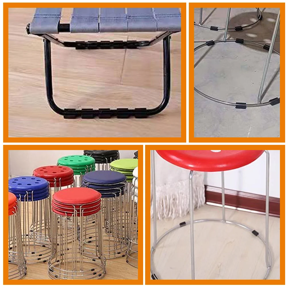 100 قطعة منصات أقدام الأثاث كرسي الساق حافظات الأرضية سهلة التركيب لا علامات أغطية بلاستيكية متينة لمكاتب كراسي المكتب