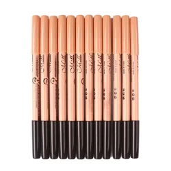 Dual-use Dual-ended Color Eyeliner Black Eyebrow Pencil + Concealer Pink Brown Beige Eyeliner Pencil  Cosmetics 1Pc