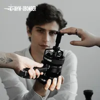 MHW-3BOMBER WDT Espresso Stirrer for 51/53/58mm Portafilter Distribution Tool Adjustable Depth with 6 Needles Coffee Accessories