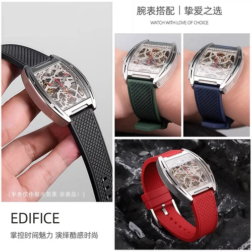 Imagen 2 del producto Correa de reloj Viton para reloj mecánico diseño CIGA en forma de barril serie J/MY/X 20 22MM accesorios de reloj de liberación rápida para hombre