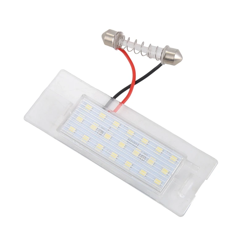 1Pair LED License Plate Lighting For Fiat Panda Mk3 169 2003-2012 Mk4 319 2011-, 71734797 , 71771501