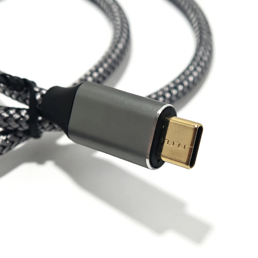 For Notebook TYPE-C to USB Square Port Printing Braided Cable Electronic Instrument Data Line 0.5M 1M 2M