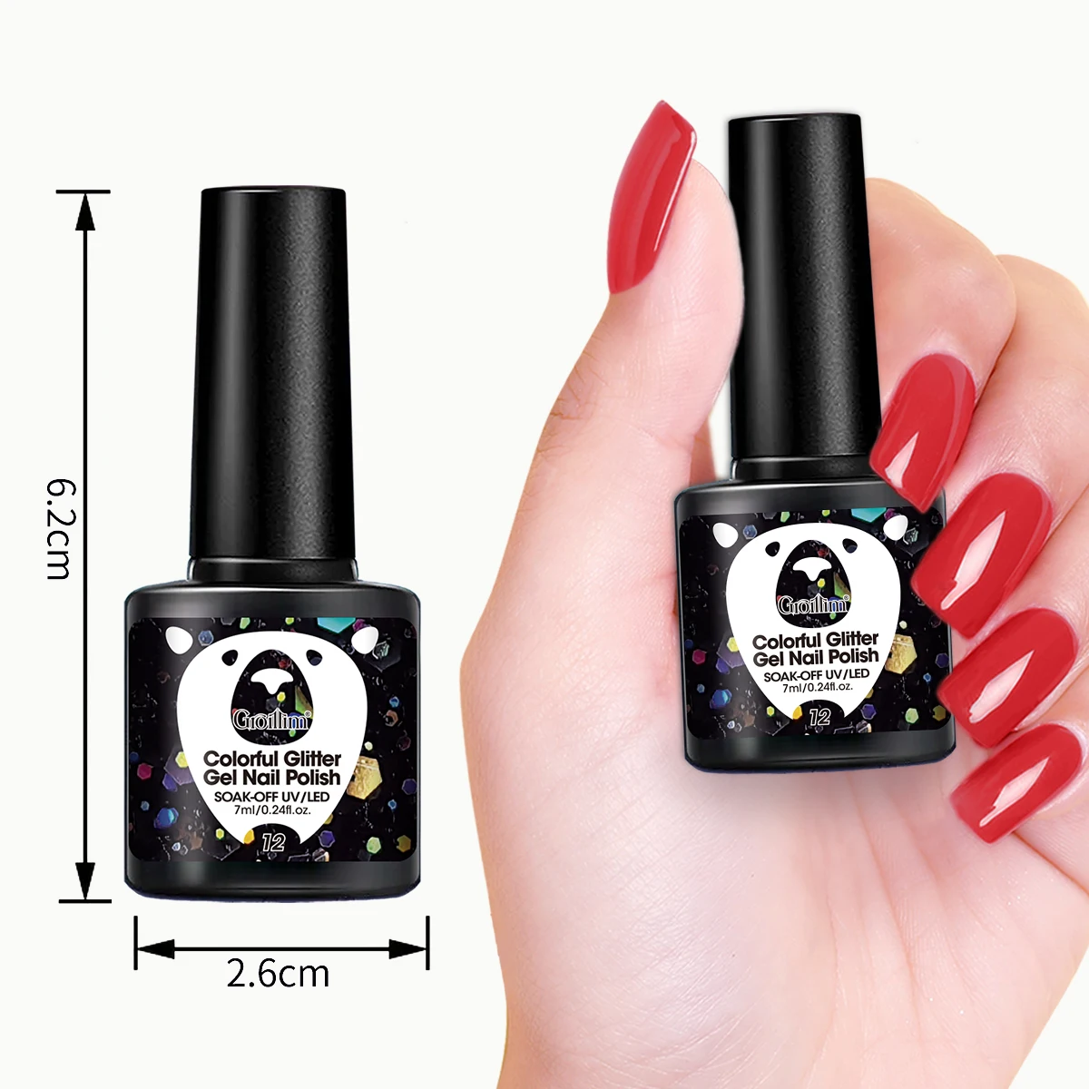 مسحوق أظافر ملون أحادي اللون، مسحوق مصغر يدوم طويلاً وسريع الجفاف، مناسب لصالونات الأظافر الاحترافية والرياضيات #3