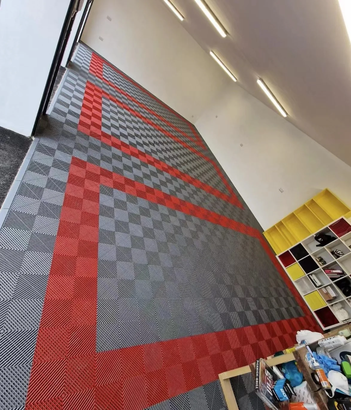 

Пластиковый блокирующий пол гаража, Гаражная плитка, Блокирующий пол, Пластиковый напольный коврик