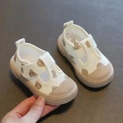 Chaussures en toile à l'offre elles souples pour enfants, chaussures décontractées confortables pour enfants, chaussures d'extérieur pour tout-petits, dessin animé pour garçons et filles, printemps et automne