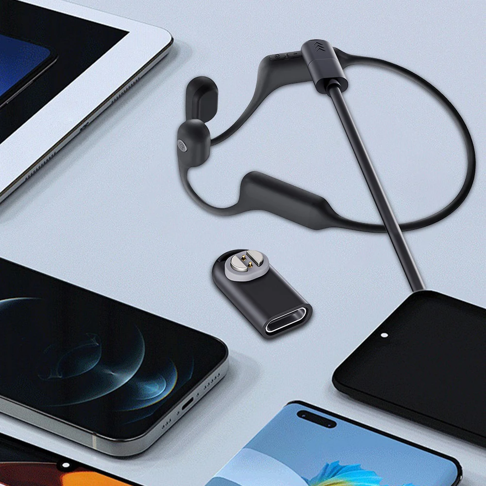 Magnetic Charging Adapter Magnetic Charger Adapter Type C Cable Charging Converter for Haylou PurFree BC01 Headphones