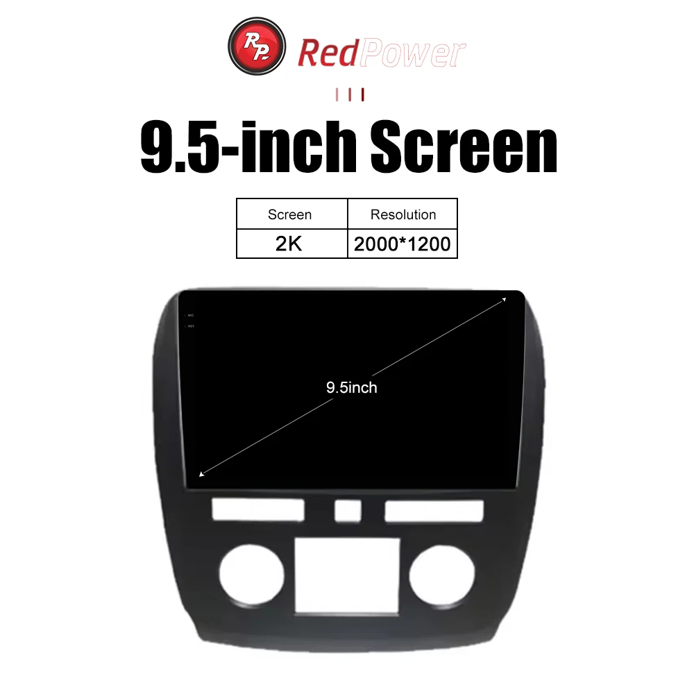 Car Radio 2K redpower HiFi for Buick Enclave GMC 2009-2013 9.5 inch Car DVD Radio Android DVD player screen DSP