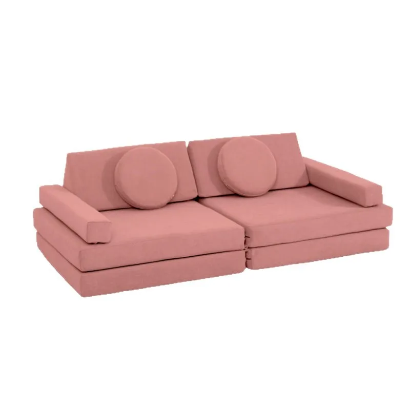 

Multi-piece set children's building block sofa castle game combination sofa high rebound compressible