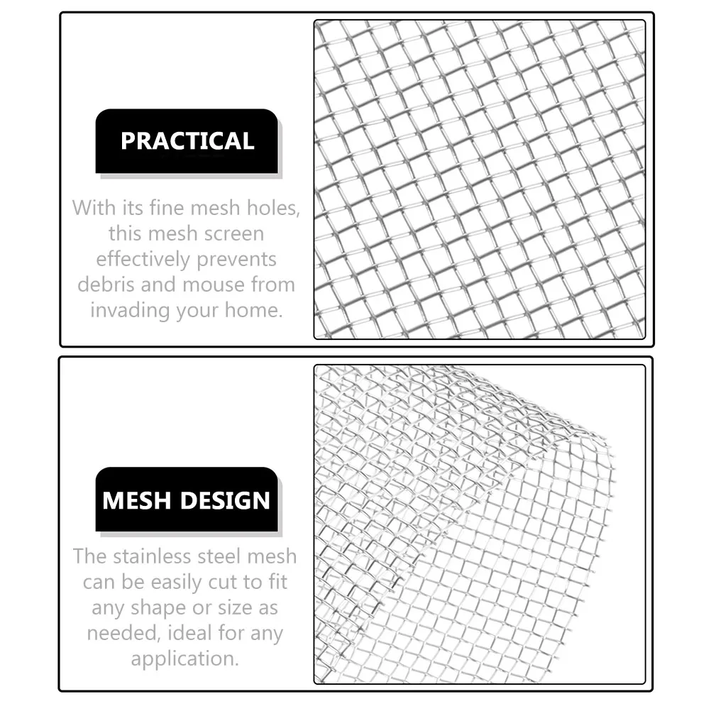 

Stainless Steel Screen Mouse Proof Wire For Home Cabinet Door Ventilation Fine Metal Mesh Durable Rodent Proof Mesh