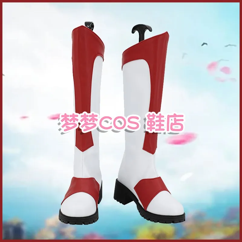 Chouseishin Gransazer Ken Shido Sazer-Leone Costume Cosplay Scarpe Stivali fatti a mano in ecopelle