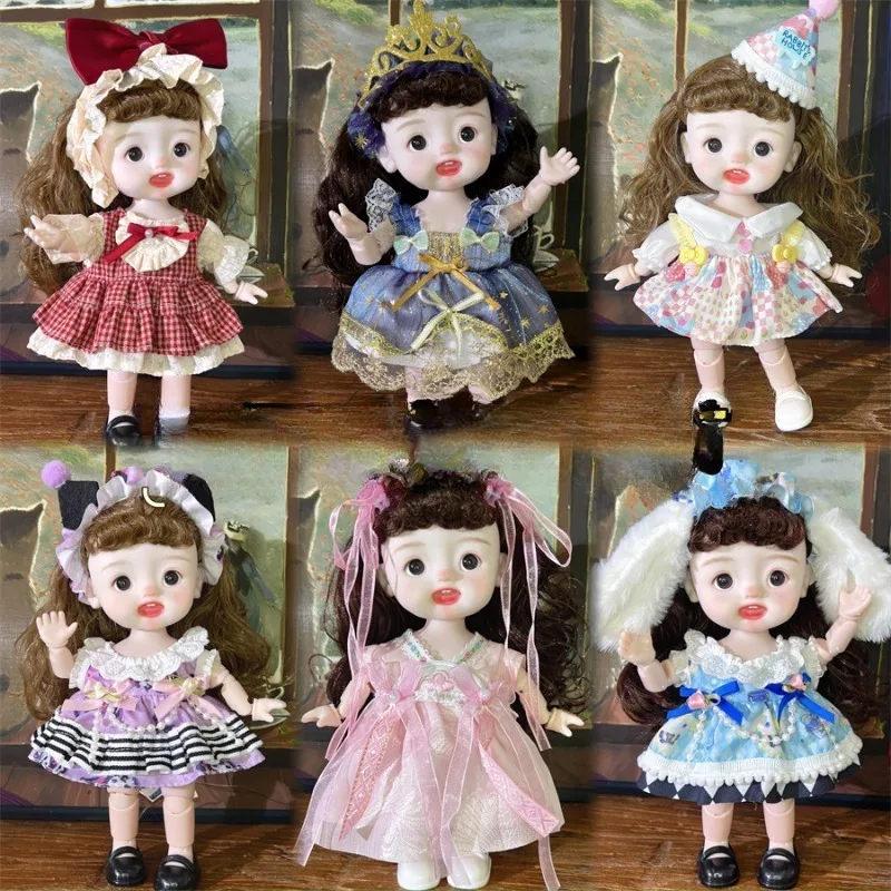 26cm 20 Movable Joints Doll Smiling Face Doll's and Clothes Girls' Birthdays Gift