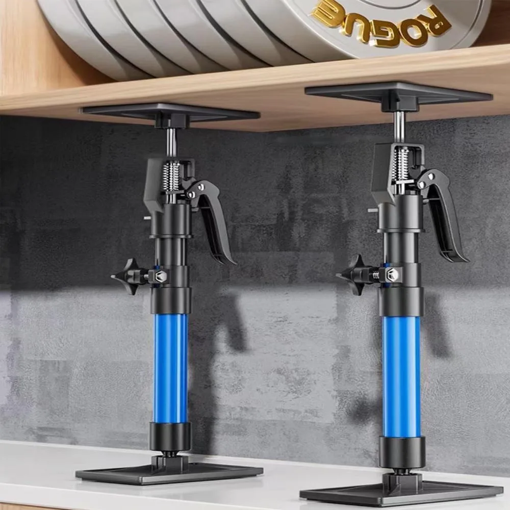 2Pcs Telescopic Support Rod Labor Saving Drywall Jack Non Slip Extensible Steel Rod For Cabinet Installation Construction Work