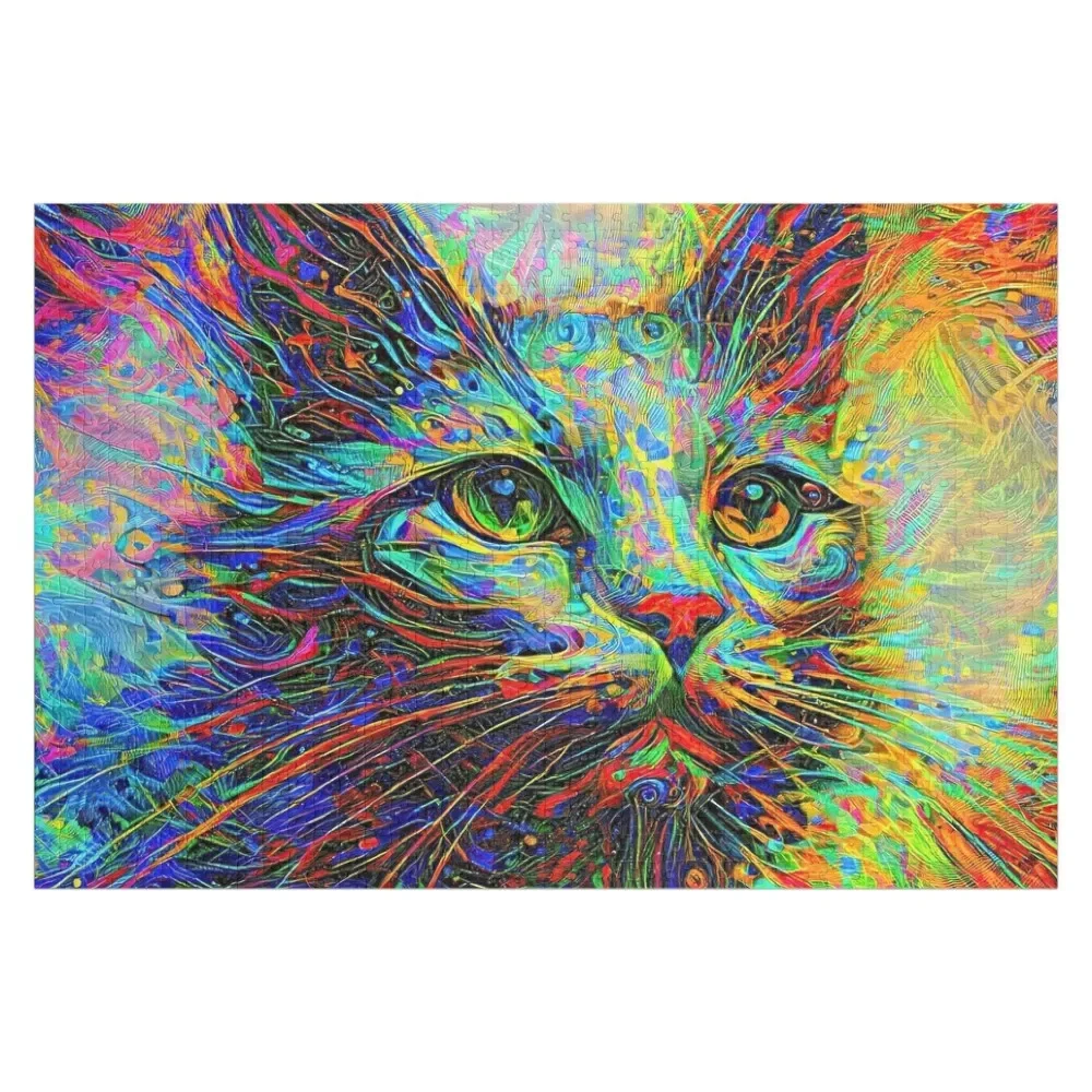 Abstractions of abstract abstraction of cat. DeepDream #2300314581025 Jigsaw Puzzle Personalized Baby Toy Personalised Puzzle