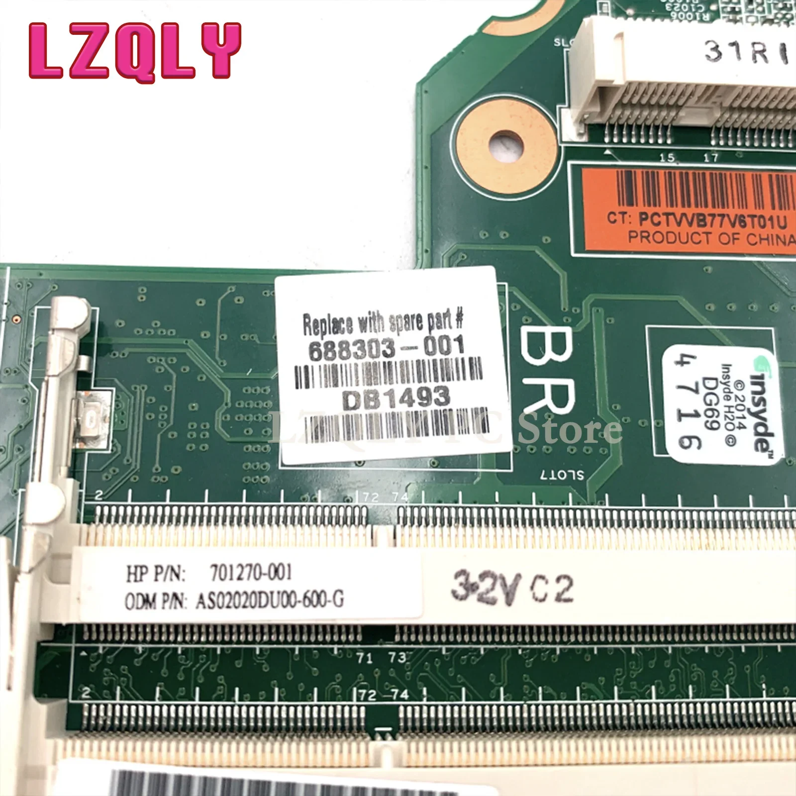 LZQLY HP Compaq CQ58 2000 655 688303-501 688303-001 용 노트북 마더보드, UMA DDR3 메인 보드, 전체 테스트