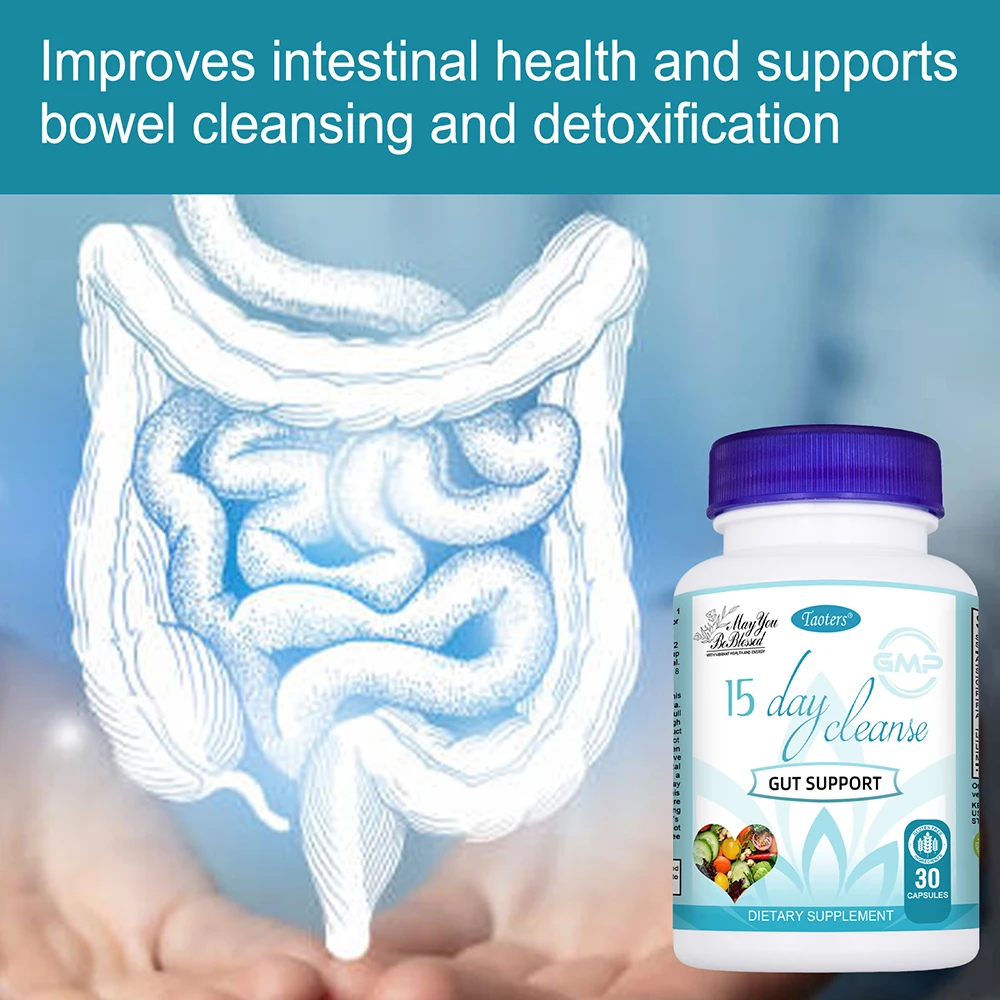 Bowel & Colon Support 15-day Cleanse and Detox, Relieve Bloating, Constipation and Promote Gut Health