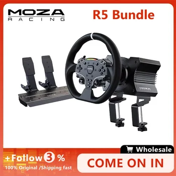 ..MOZA R5 बंडल कॉम्बो किट डायरेक्ट ड्राइव व्हील बेस 5.5 N·m पीक टॉर्क ऐप क्लाउड कंट्रोल स्टीयरिंग व्हील, पैडल, टेबल क्लैंप के साथ 12 best sales मोज़ा आर5 - №1