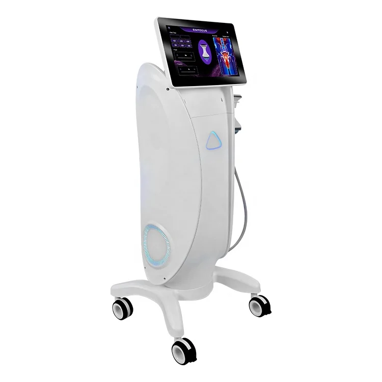 Focused ESWT Shockwave Therapy Machine with Smart Touch Controller 8 Silicone Pads and Adjustable Energy