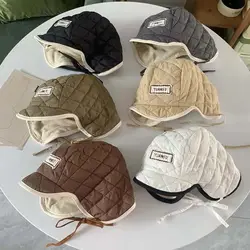 Autumn Winter Baby Hat Outdoor Ear Protection Plush Ear Caps Cold Protection Korean Style Children Hats For Boys Girls