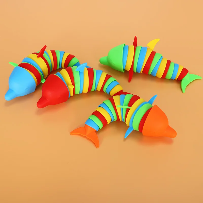 Stres Adóelengedés toys Nyugtalan ember toys gyerekeknek felnőttek Komikus Abroncsozás Meztelen csiga Delfin Cápa Aggodalom antistress Pépes Gyermek- keychain accessor