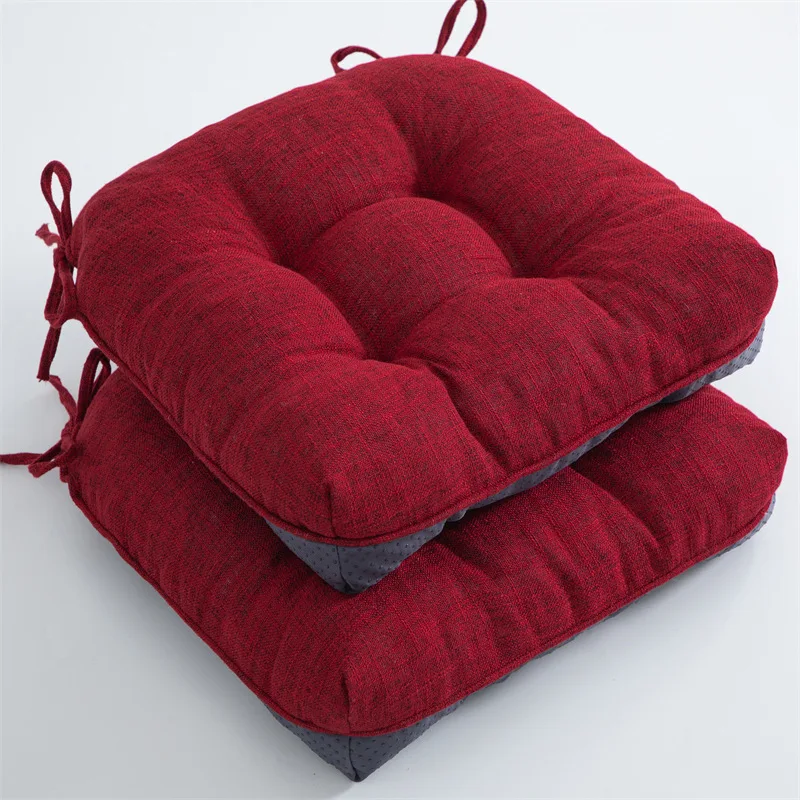 2 Pack Seat Pads Outdoor Seat Cushions,Indoor Outdoor Cushions with Ties Chairs Dining Kitchen Chair Cushions, 40 x 40cm