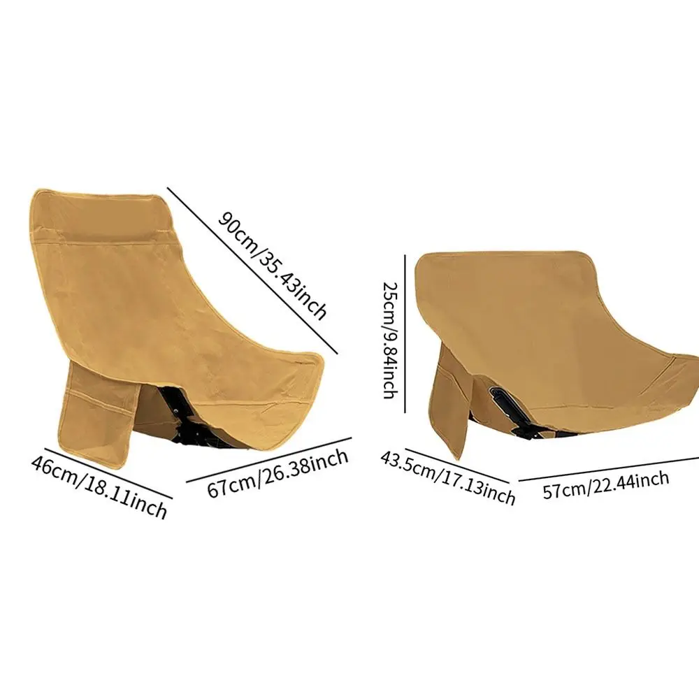 غطاء كرسي تخييم متين قابل للتنفس من قماش أكسفورد غطاء مقعد مضاد للانزلاق سطح كرسي سميك للصيد في الهواء الطلق في الفناء الخلفي